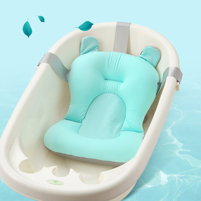 Baby Bath Floating Bed – Newborn Safety Bathtub Seat with Soft Mesh & Buoyancy Support