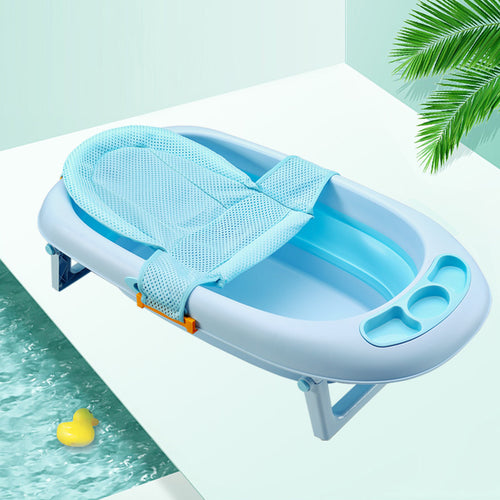 Baby Bath Floating Bed – Newborn Safety Bathtub Seat with Soft Mesh & Buoyancy Support